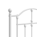 Estructura cama sin colchón con estribo metal blanco 200x200 cm