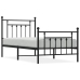 Estructura cama sin colchón con estribo metal negro 90x190 cm