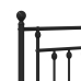 Estructura cama sin colchón con estribo metal negro 90x190 cm