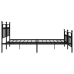 Estructura de cama cabecero y estribo metal negro 193x203cm