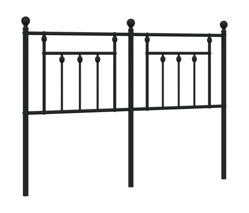 Cabecero de metal negro 140 cm