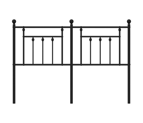 Cabecero de metal negro 140 cm