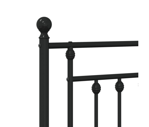 Cabecero de metal negro 140 cm