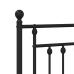 Cabecero de metal negro 140 cm