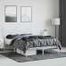 Estructura cama sin colchón con cabecero metal blanco 140x200cm