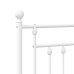 Estructura cama sin colchón con estribo metal blanco 100x190 cm