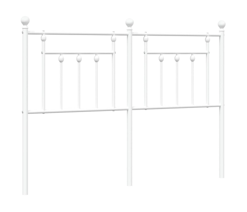 Cabecero de metal blanco 140 cm