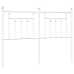 Cabecero de metal blanco 140 cm