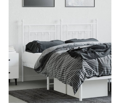 Cabecero de metal blanco 140 cm