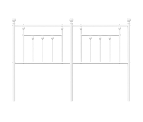Cabecero de metal blanco 140 cm