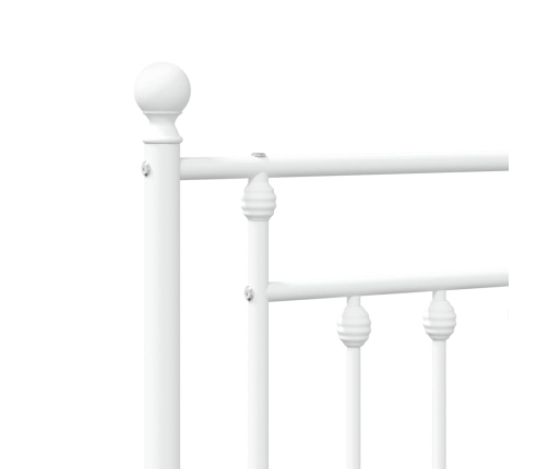 Cabecero de metal blanco 140 cm