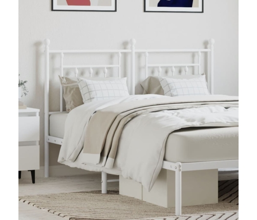 Cabecero de metal blanco 140 cm