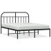 Estructura cama sin colchón con cabecero metal negro 140x200 cm