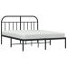 Estructura cama sin colchón con cabecero metal negro 140x200 cm