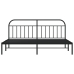 Estructura cama sin colchón con cabecero metal negro 193x203 cm