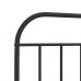 Estructura cama sin colchón con estribo metal negro 100x200 cm