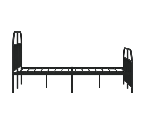 Estructura cama sin colchón con estribo metal negro 120x190 cm