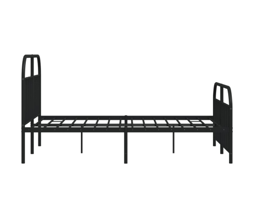 Estructura cama sin colchón con estribo metal negro 183x213 cm