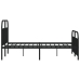 Estructura cama sin colchón con estribo metal negro 183x213 cm