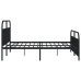 Estructura cama sin colchón con estribo metal negro 193x203 cm