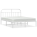 Estructura cama sin colchón con cabecero metal blanco 183x213cm