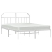 Estructura cama sin colchón con cabecero metal blanco 183x213cm