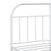 Estructura cama sin colchón con cabecero metal blanco 183x213cm