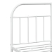 vidaXL Estructura cama metal con cabecero y estribo blanco 160x200 cm