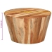 vidaXL Mesa de centro de madera maciza de acacia Ø52x30 cm