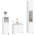 Set de muebles de baño 3 piezas madera contrachapada blanco