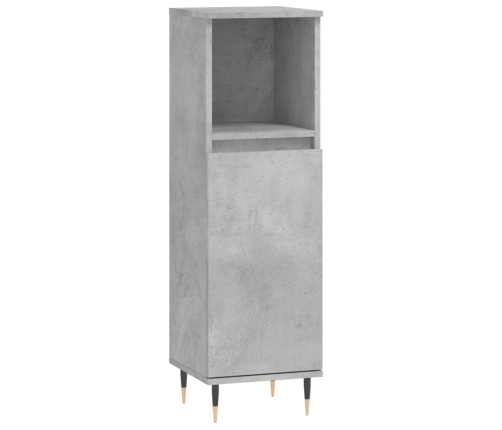 Set de muebles baño 3 pzas madera contrachapada gris hormigón