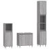 Set de muebles de baño 3 pzas madera contrachapada gris sonoma