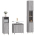 Set de muebles de baño 3 pzas madera contrachapada gris sonoma