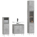 Set de muebles baño 3 pzas madera contrachapada gris hormigón