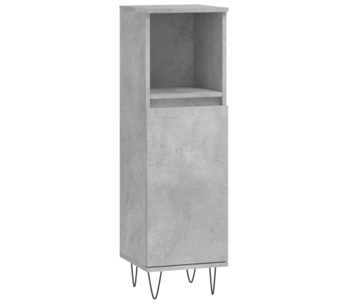 Set de muebles baño 3 pzas madera contrachapada gris hormigón