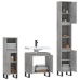 Set de muebles baño 3 pzas madera contrachapada gris hormigón