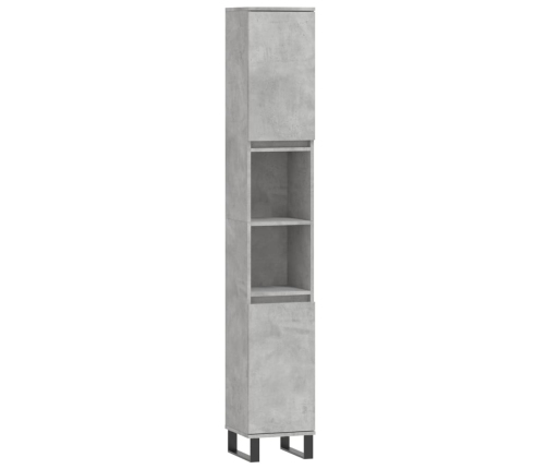 Set de muebles baño 3 pzas madera contrachapada gris hormigón