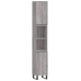 Set de muebles de baño 3 pzas madera contrachapada gris sonoma