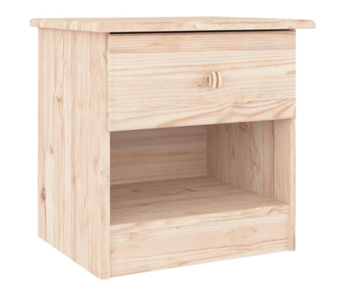 vidaXL Mesita de noche ALTA madera maciza de pino 41x35x41 cm