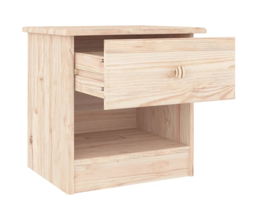 vidaXL Mesita de noche ALTA madera maciza de pino 41x35x41 cm