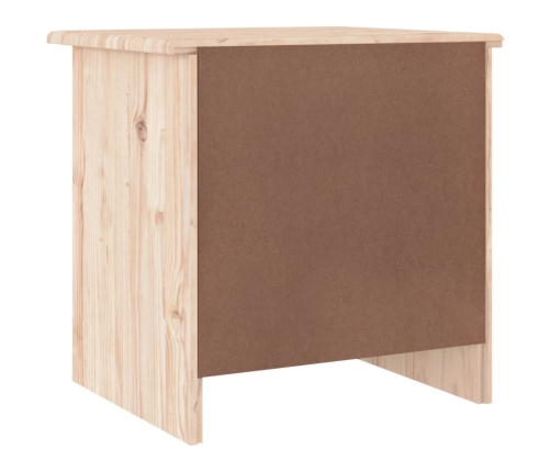 vidaXL Mesita de noche ALTA madera maciza de pino 41x35x41 cm