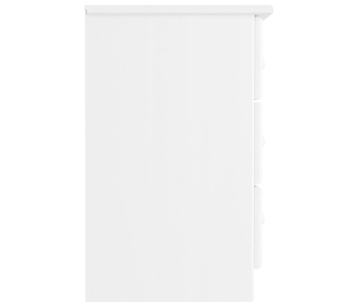 vidaXL Mesita de noche ALTA madera maciza de pino blanco 41x35x55,5 cm