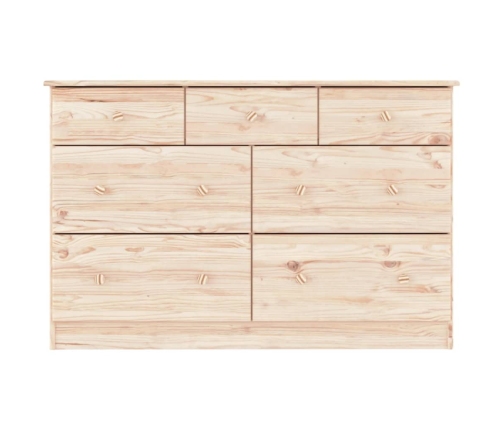 Cómoda cajonera ALTA madera maciza pino 112x35x73 cm