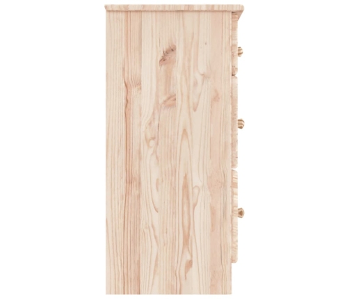 Cómoda cajonera ALTA madera maciza pino 112x35x73 cm