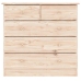 Cómoda ALTA madera maciza pino 77x35x73 cm