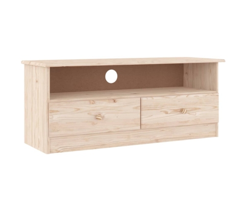 vidaXL Mueble de TV con cajones ALTA madera maciza pino 100x35x41 cm