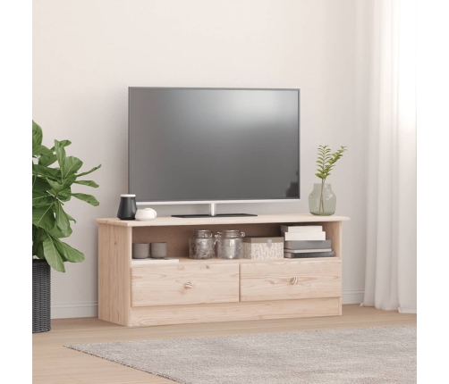 vidaXL Mueble de TV con cajones ALTA madera maciza pino 100x35x41 cm