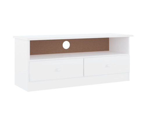 Mueble de TV con cajones ALTA madera de pino blanco 100x35x41cm