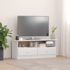 Mueble de TV con cajones ALTA madera de pino blanco 100x35x41cm