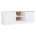 Mueble de TV ALTA madera maciza de pino blanco 112x35x41 cm